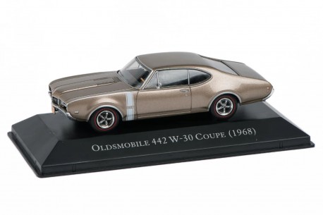 1/43 DeAgostini ACES039 Oldsmobile 442 W-30 Holiday Coupe 1968 - Burnished Gold Metallic, American Cars #39