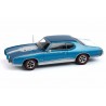 1/43 DeAgostini ACES048 Pontiac GTO Royal Bobcat Ram Air V Hardtop Coupe 1969 - Crystal Turquoise Metallic, American Cars #48