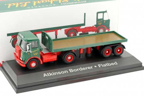 1/76 Atlas 4649103 Atkinson Borderer 4x2 Flatbed Semi-Trailer Eddie Stobart 1974 - Green/Red, Eddie Stobart Collection #3