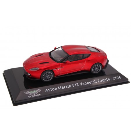 1/43 Centauria DC1569 Aston Martin Vanquish Zagato Coupe VH310 2016 - Lava Red, Supercars Collection #40