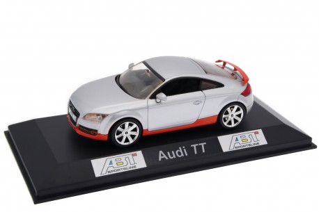 1/43 Schuco 5010500413ABT ABT Sportsline Audi TT-Sport Coupé 3.2 VR6 8J 2007 - Light Silver Metallic with Solar Orange Accents