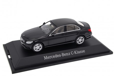 Колекційна масштабна модель 1/43 Norev Mercedes-Benz C-Class Avantgarde W205 2014 - Obsidian Black Metallic, B66960246