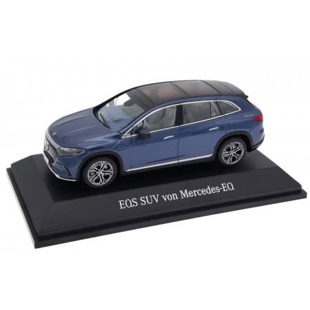 Коллекционная масштабная модель 1/43 Spark Mercedes-Benz EQS SUV Electric Art Line X296 2022 - Sodalite Blue Metallic, B66960588