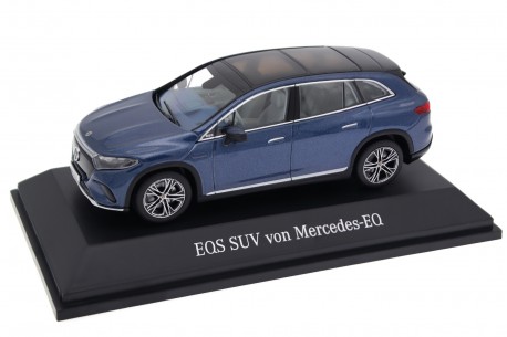 Коллекционная масштабная модель 1/43 Spark Mercedes-Benz EQS SUV Electric Art Line X296 2022 - Sodalite Blue Metallic, B66960588
