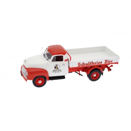 Коллекционная масштабная модель 1/43 Minichamps Mercedes-Benz L 3500 Sinalco Kola 1954 - Water Blue/Traffic Red, 439350026