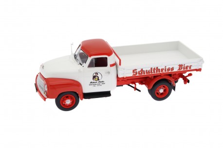 Коллекционная масштабная модель 1/43 Minichamps Mercedes-Benz L 3500 Sinalco Kola 1954 - Water Blue/Traffic Red, 439350026