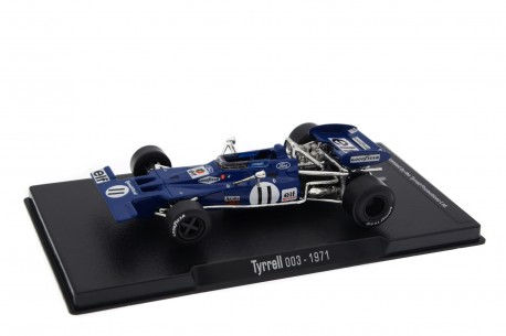 Collectible scale model 1/43 Atlas Tyrrell 003 #11 "Elf Team Tyrrell" Monaco GP World Champion Formula 1 1971 - Jackie Stewart,