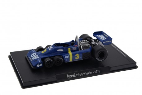 Коллекционная масштабная модель 1/43 Atlas Tyrrell P34 #3 "Elf Team Tyrrell" Formula 1 1976 - Jody Scheckter, DC541