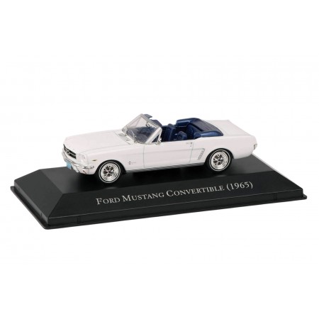 Collectible scale model 1/43 DeAgostini Ford Mustang Convertible 1965 - Wimbledon White, American Cars Premium #4