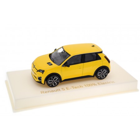 Collectible scale model 1/43 Norev Renault 5 E-Tech Electric BGB 2024 - Pop Yellow Metallic, 510552