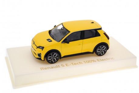 Collectible scale model 1/43 Norev Renault 5 E-Tech Electric BGB 2024 - Pop Yellow Metallic, 510552