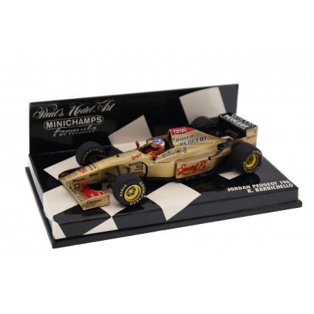 Collectible scale model 1/43 Minichamps Jordan 196 #11 "Benson & Hedges Total Jordan Peugeot" British GP Formula 1 1996 - Rubens