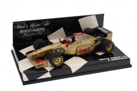 Collectible scale model 1/43 Minichamps Jordan 196 #11 "Benson & Hedges Total Jordan Peugeot" British GP Formula 1 1996 - Rubens