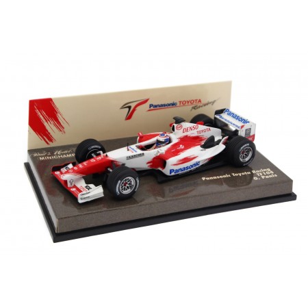 Collectible scale model 1/43 Minichamps Toyota TF104B #16 "Panasonic Toyota Racing" Formula 1 2004 - Olivier Panis, AM57116