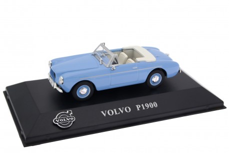 Collectible scale model 1/43 Atlas Volvo P1900 Sport Convertible 1956 - Light Blue, Volvo Collection #9