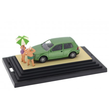 Collectible scale model 1/87 Wiking Volkswagen Golf IV 3-door A4 1J 1998 - Cosmic Green Metallic, 057A-1-12