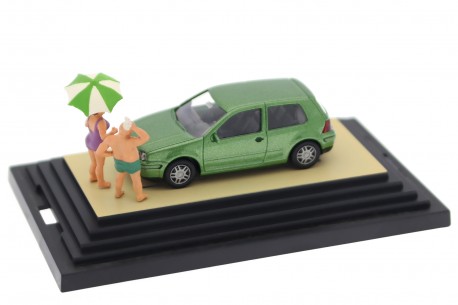 Collectible scale model 1/87 Wiking Volkswagen Golf IV 3-door A4 1J 1998 - Cosmic Green Metallic, 057A-1-12