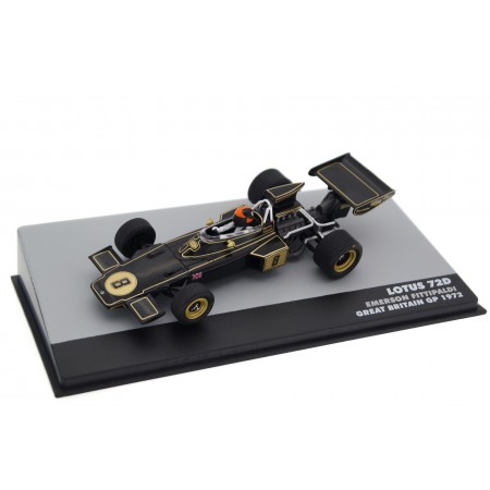 Altaya Lotus 72D #8 "John Player Team Lotus" Winner British Grand Prix World Champion Formula 1 1972 - Emerson Fittipaldi