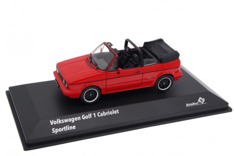 Collectible scale model 1/43 Solido Volkswagen Golf I Cabriolet Sportline 1991 - Tornado Red, S4315801