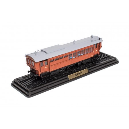 Колекційна масштабна модель 1/87 Atlas Westinghouse OUEST BDf 9011 Automotrice de la Banlieue Ouest 1901 - Teck/Gris, Automotric