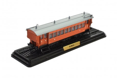 Коллекционная масштабная модель 1/87 Atlas Westinghouse OUEST B 9014 Remorque de la Banlieue Ouest 1901 - Teck/Gris, Automotrice