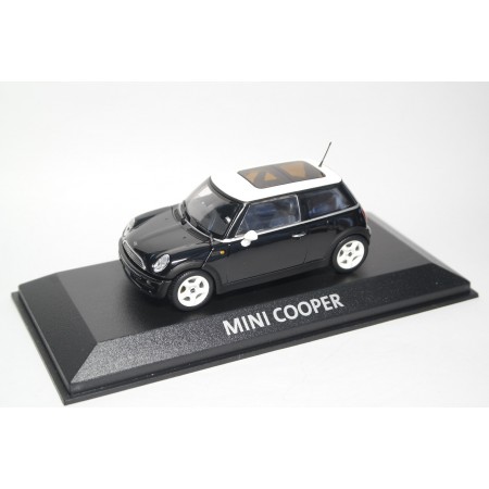 Minichamps Mini Cooper R50 2001 - Jet Black with Aspen White Roof