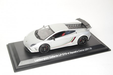 Leo Models Lamborghini Gallardo LP570-4 Squadra Corse 2013 - Silver Metallic