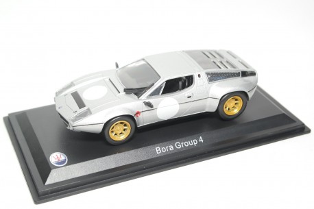 Leo Models Maserati Bora Group 4 Rally 1973 - Silver Metallic