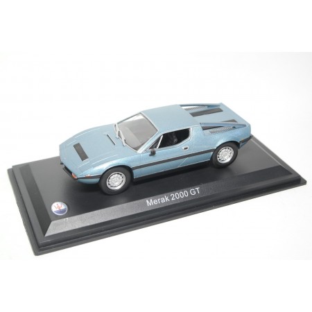 Leo Models Maserati Merak 2000 GT 1977 - Light Blue Metallic