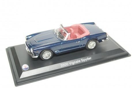 Leo Models Maserati 3500 Vignale Spyder 1960 - Dark Blue Metallic