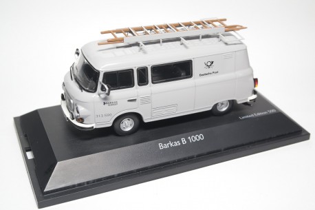 Schuco Barkas B1000 Deutsche Post Bautruppwagen 1965 - Grey