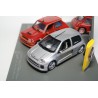 Universal Hobbies 20 ans de propulsion: Renault 5 Turbo 1 1981 + Renault Clio II Phase 1 V6 24V 1998 - Rouge + Gris