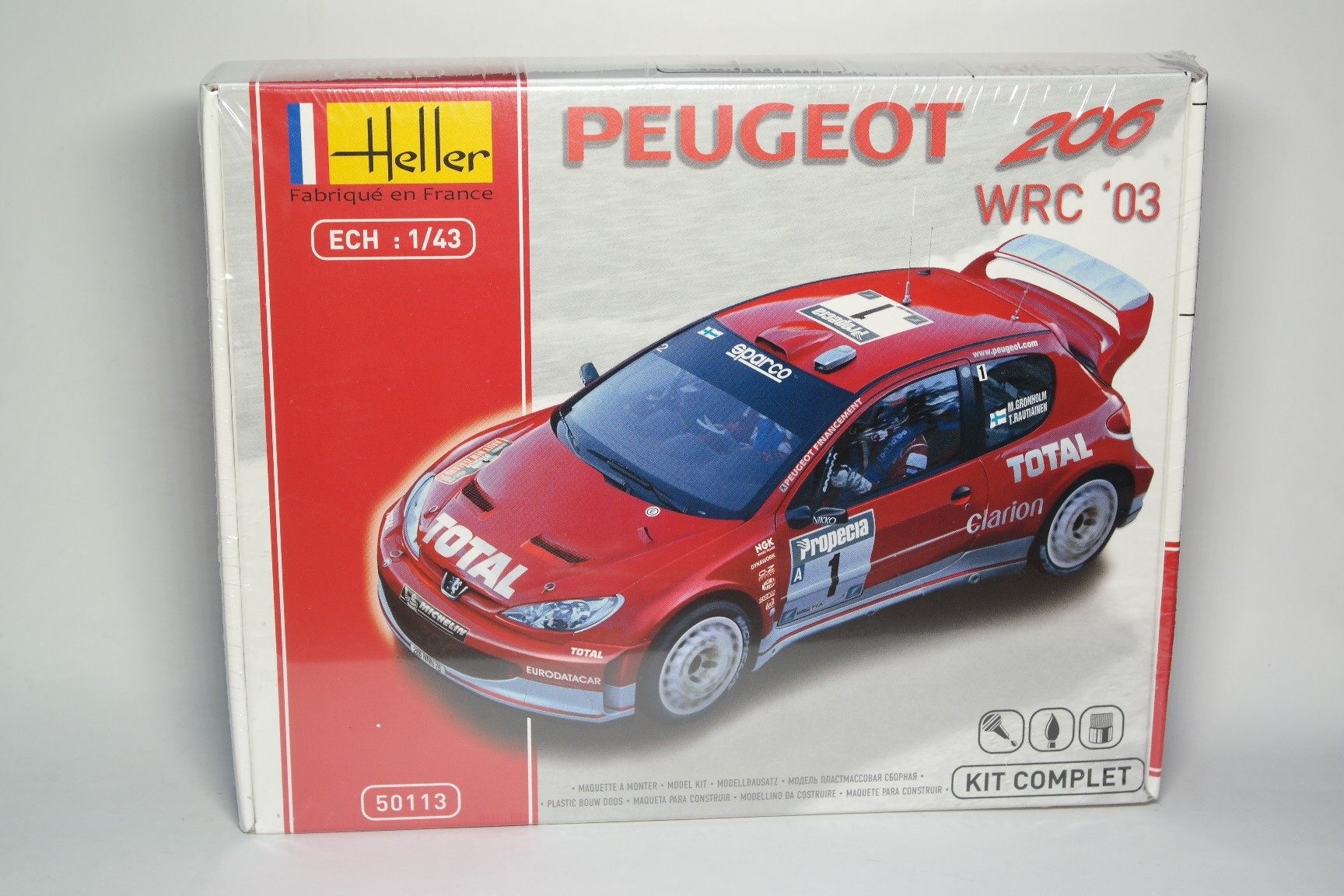 Décalcomanie 1/24 Peugeot 206 WRC – Panizzi Rallye Turquie 2003 – Ref 542