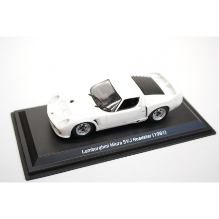 Leo Models Lamborghini Miura SVJ Roadster 1981 - White