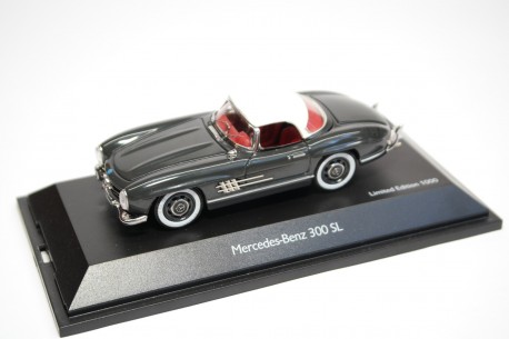 Schuco Mercedes-Benz 300 SL Roadster Hardtop W198 1958 - Grey with Cream Roof