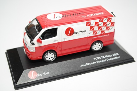 J-Collection Toyota Hiace H200 Panel Van "J-Collection by Kyosho" 2004 - White/Red