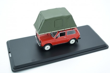IST Models Lada Niva 1600 with Roof Tent 1981 - Red