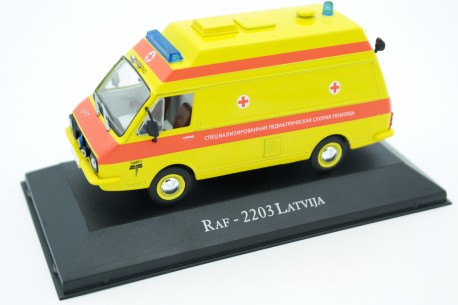 Atlas RAF-2203 Latvija TAMRO Ambulance 1982 - Yellow