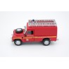 Cararama Land Rover Series III 109 Fire & Rescue Service 1961 - Red