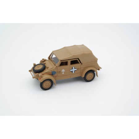 Cararama Volkswagen Typ 82 Kübelwagen Africa Corps Close Top 1941 - Flat Sand Yellow