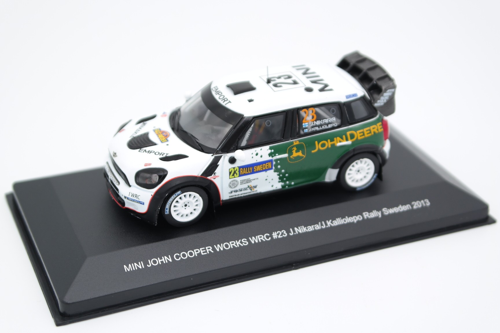 Miniature Voiture WRC Blanche - Collection - Échelle 1/43 - Modèle De Rallye