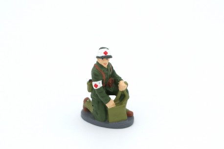 Altaya French Sanitary Soldier 1956 - Military Green