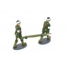 Altaya French Sanitary Soldiers with a Stretcher 1956 - Military Green