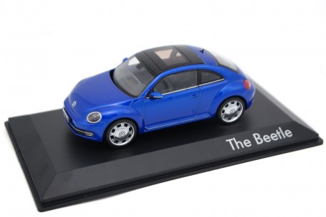 Schuco Volkswagen Beetle Coupé Panoramic Sunroof 5C A5 2012 - Reef Blue Metallic