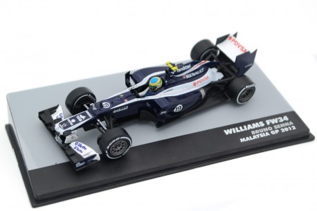 Altaya Williams FW34 #19 "Williams F1 Team" Malaysian Grand Prix Formula 1 2012 - Bruno Senna