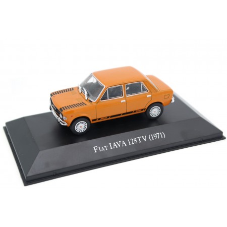 Altaya Fiat 128 IAVA TV 1971 - Red Orange with Black Decor