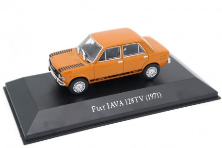 Altaya Fiat 128 IAVA TV 1971 - Red Orange with Black Decor