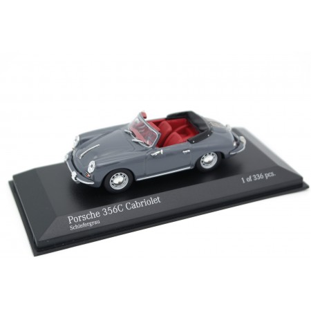 Minichamps Porsche 356 C Cabriolet 1965 - Slate Gray