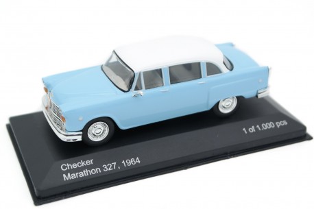 Whitebox Checker Marathon A12 327 V8 1964 - Pale Blue with White Roof