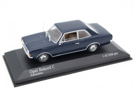 Minichamps Opel Rekord C 2-door 1900 S 1966 - Cosmos Blue